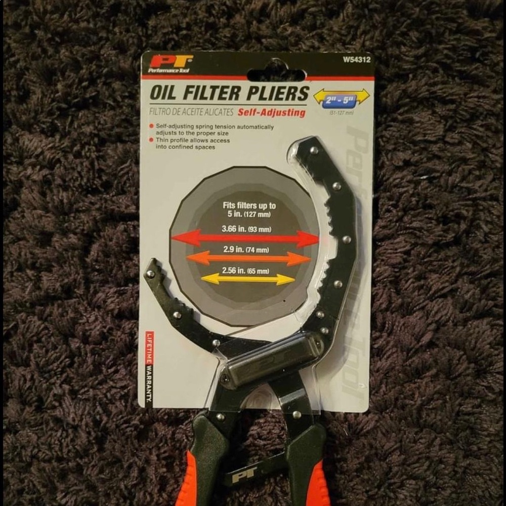 Oil filter pliers